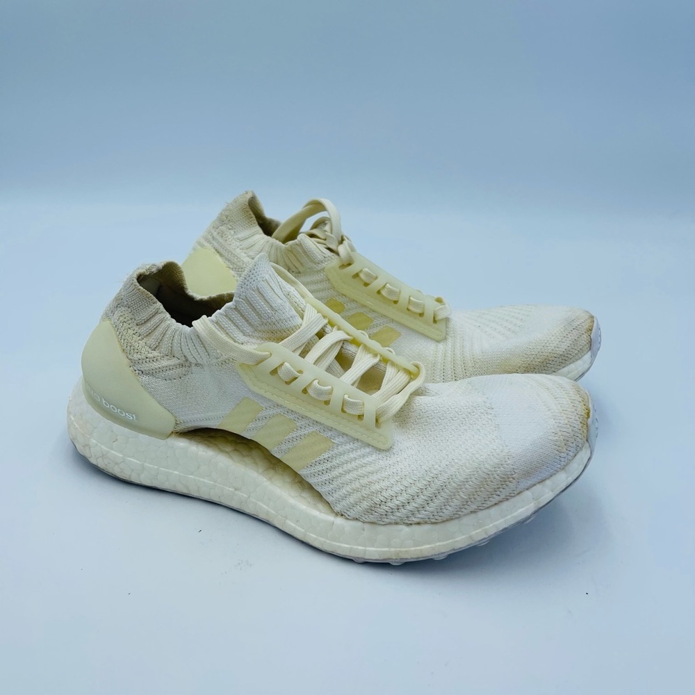 Adidas Womens Ultra Boost X White Cushioned Athletic Running Shoes